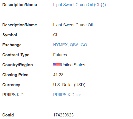 Light-Sweet-Crude-Oil-informace