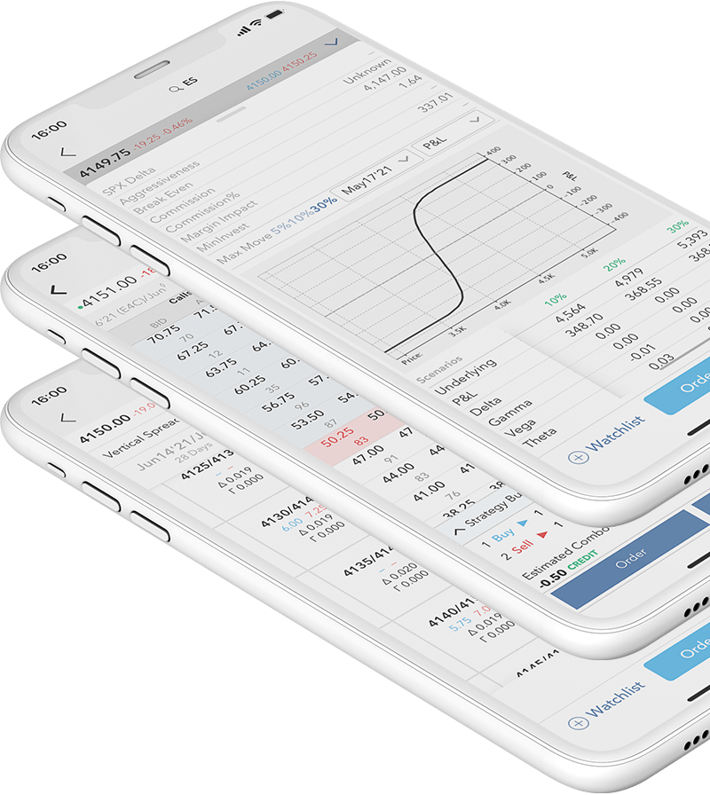 Mobilní telefon s obchodní aplikací LYNX Trading