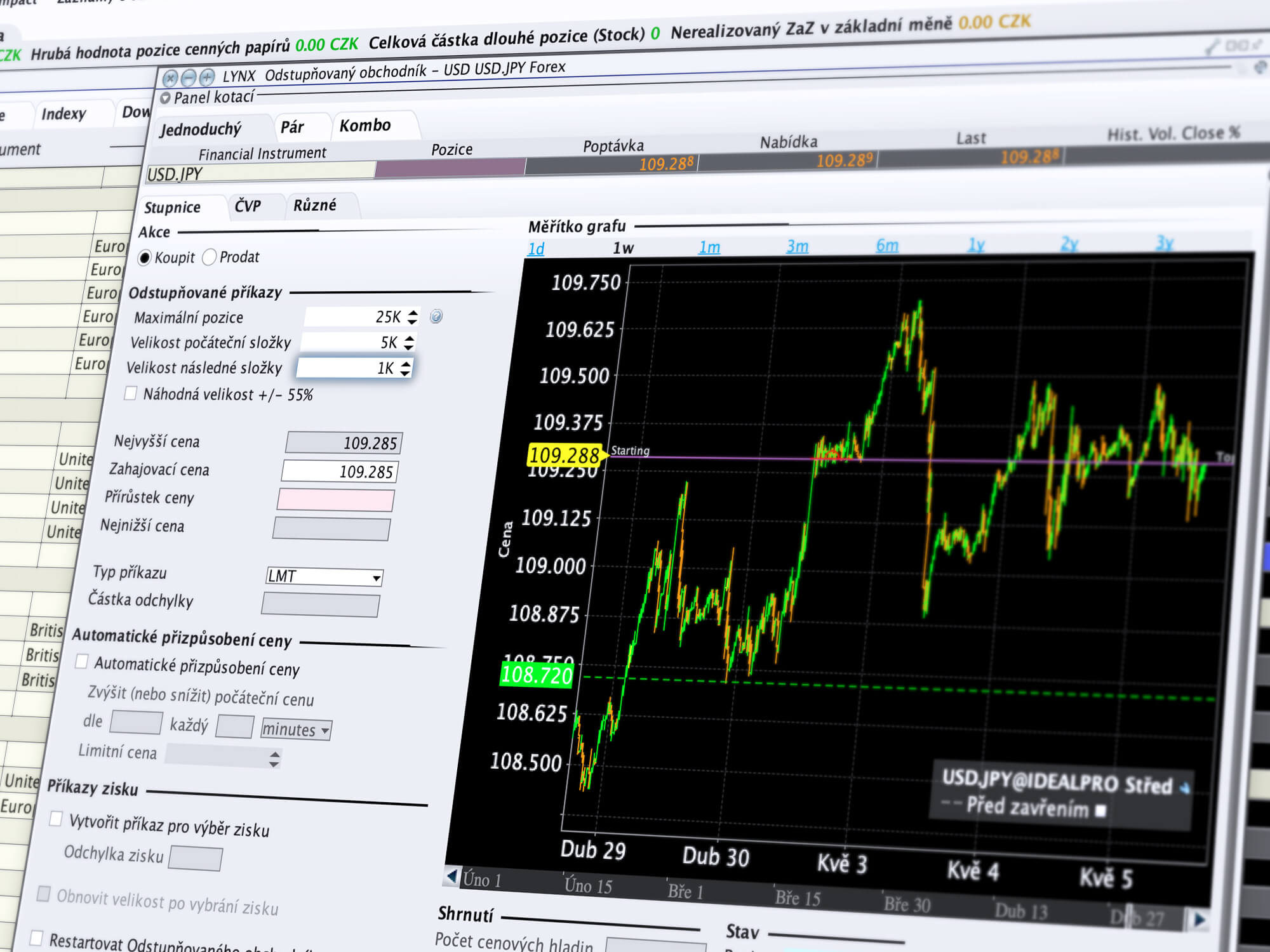 Detail obchodního nástroje ScaleTrader