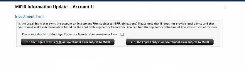 Potvrzovací okno pro investiční společnosti podléhající MiFIR