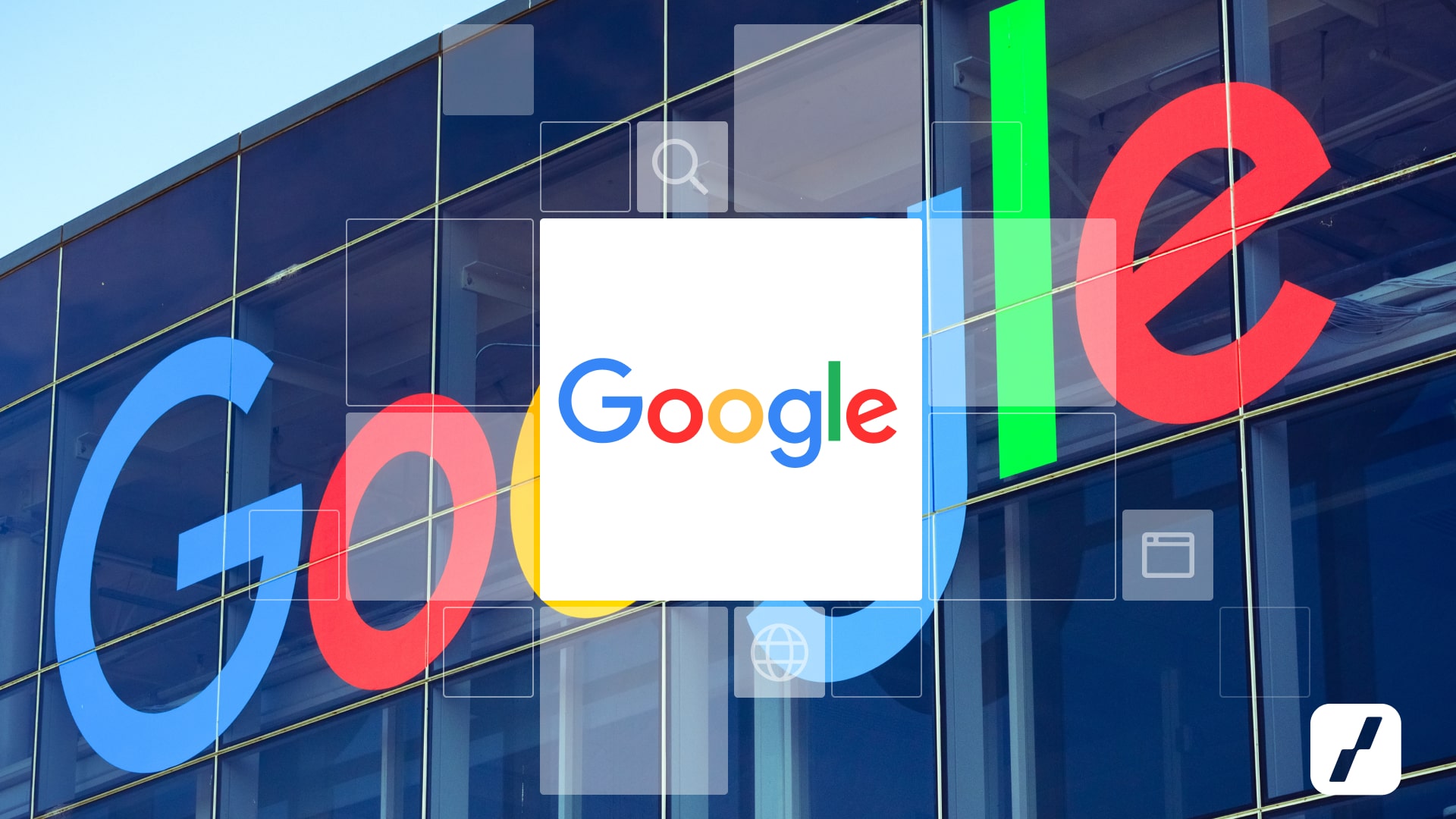 Budova a logo společnosti Google