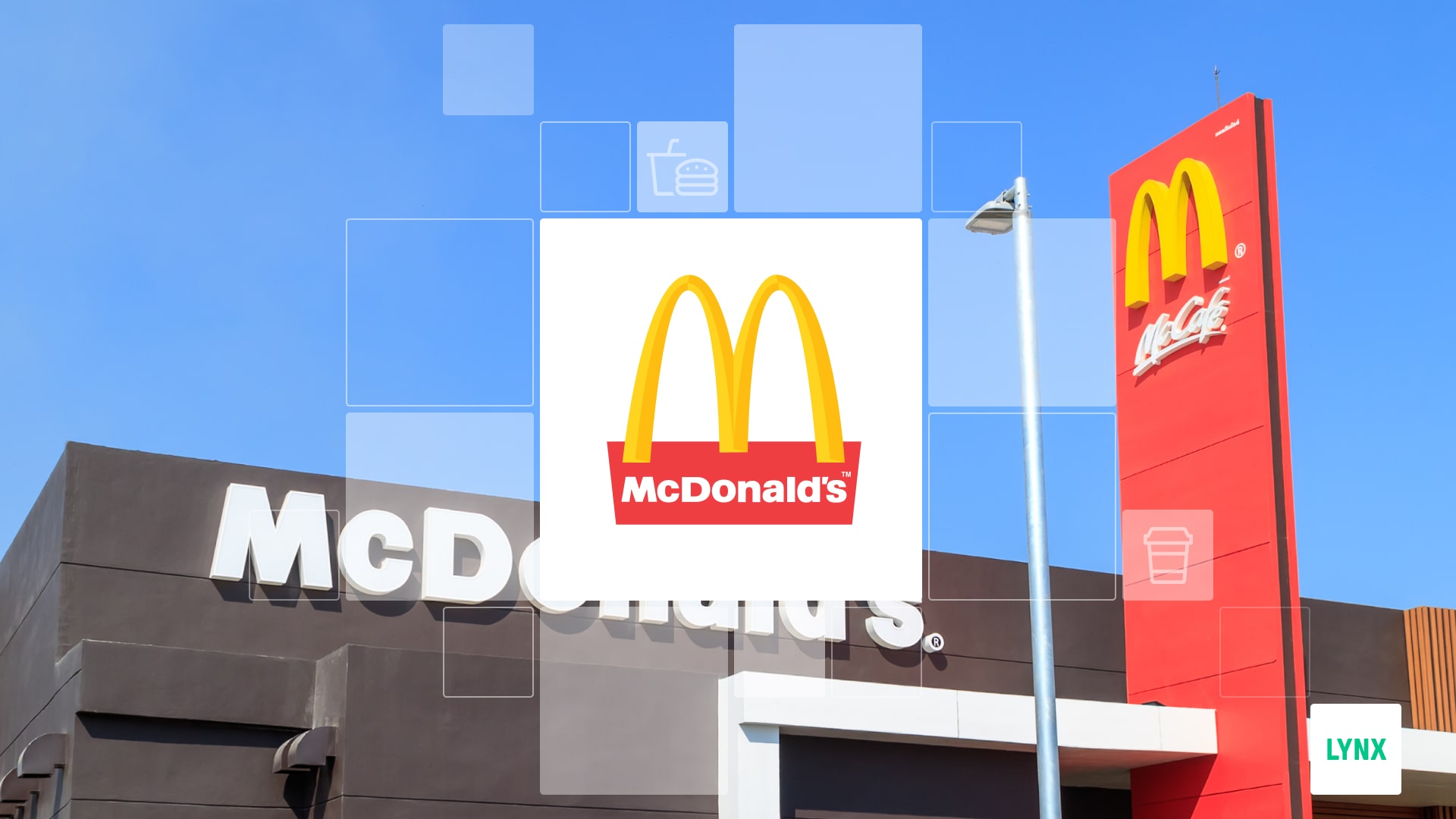 Logo a restaurace společnosti McDonald’s
