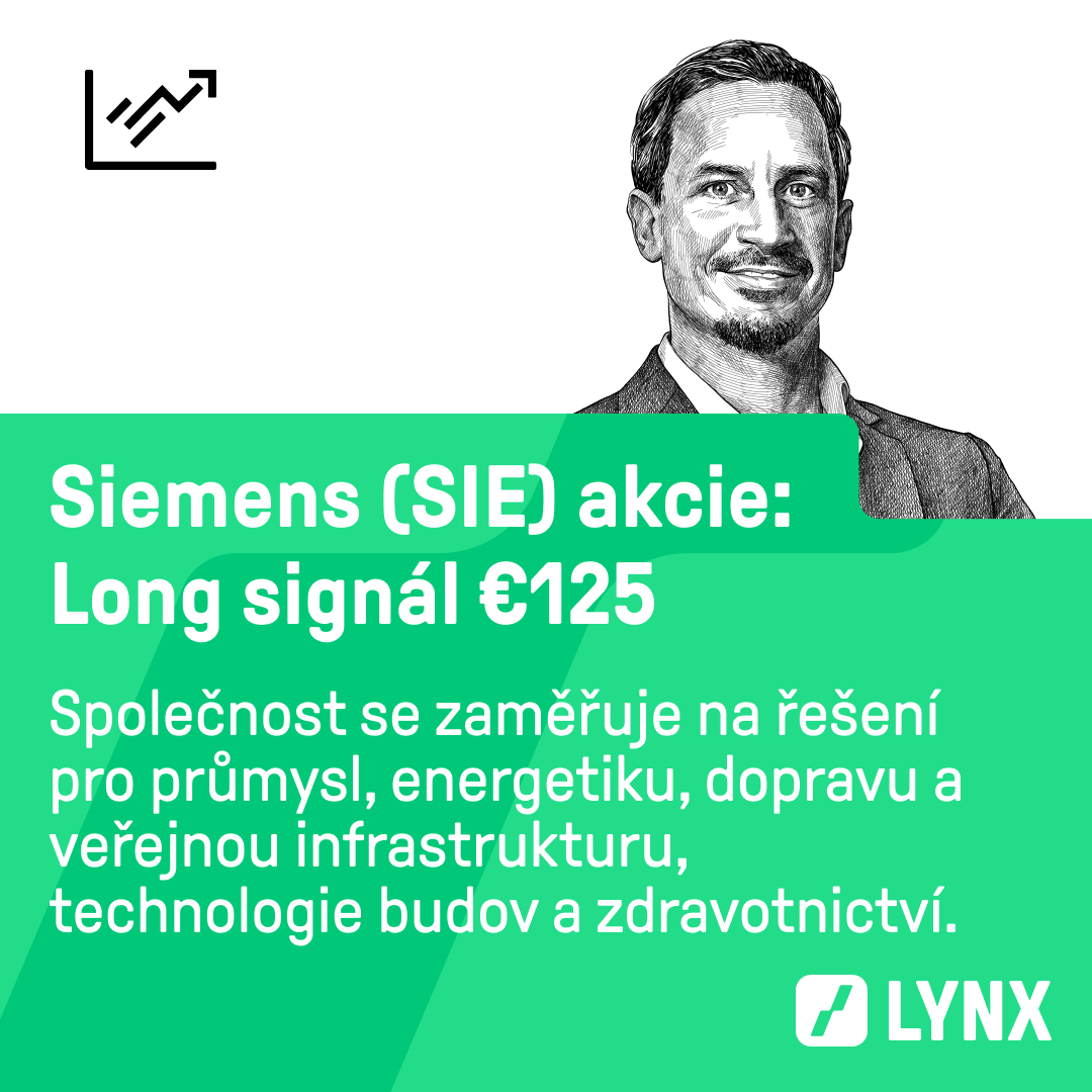 Long signál €125 na akcie Siemens (SIE)
