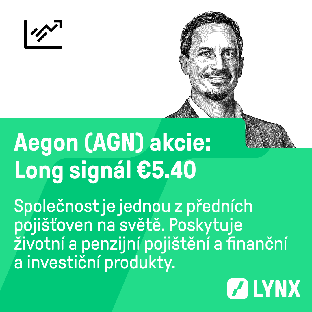 Long signál €5.40 na akcie Aegon (AEG)