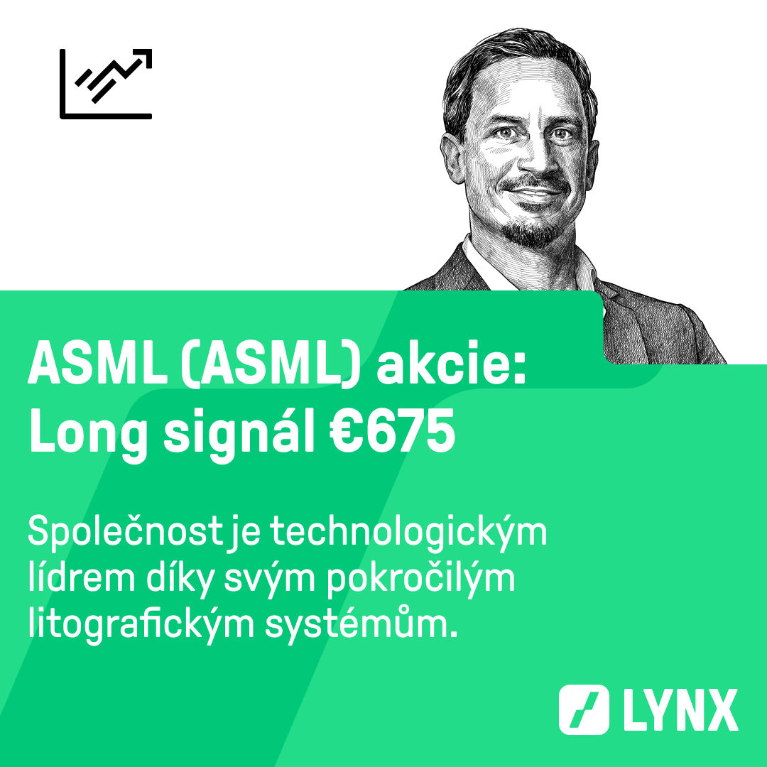 Long signál €675 na akcie ASML (ASML)