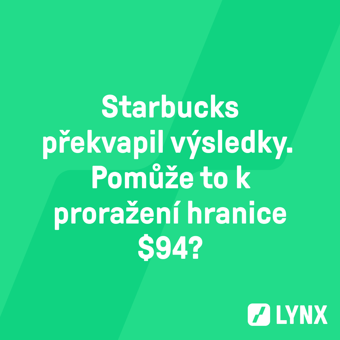 Starbucks překvapil výsledky. Pomůže to k proražení hranice $94?