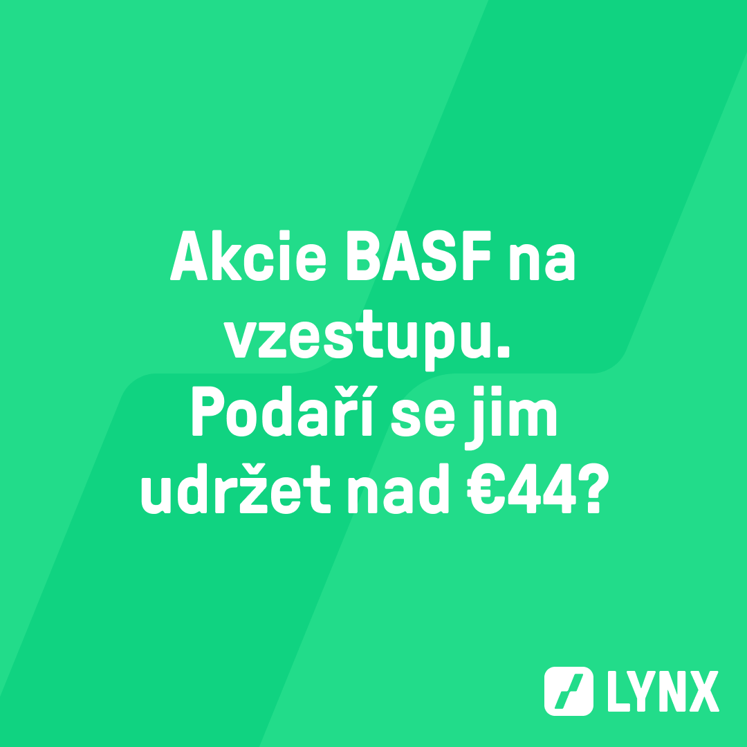Akcie BASF na vzestupu. Podaří se jim udržet nad €44?