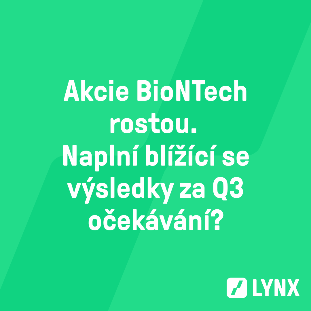 Akcie BioNTech rostou. Naplní blížící se výsledky za Q3 očekávání?