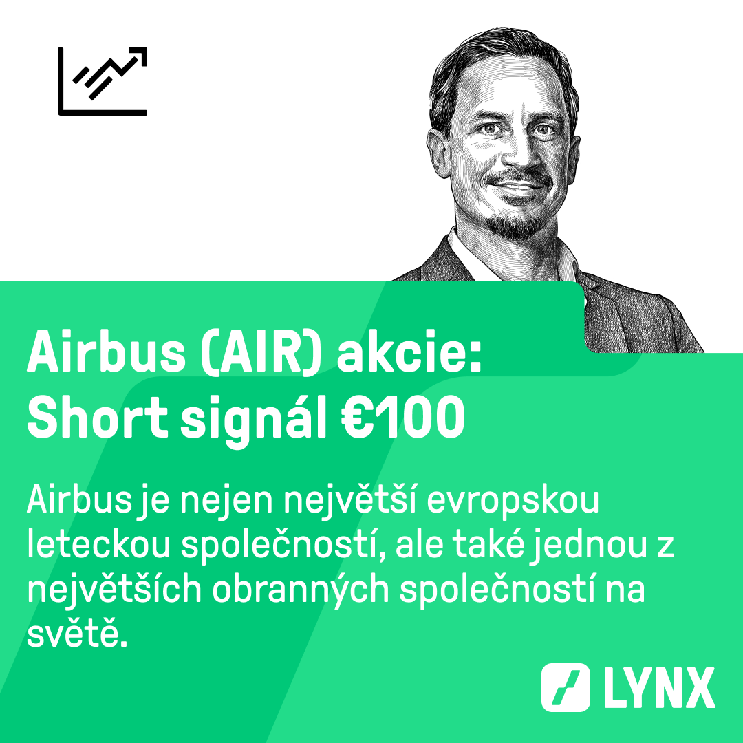 Short signál €100 na akcie Airbus (AIR)