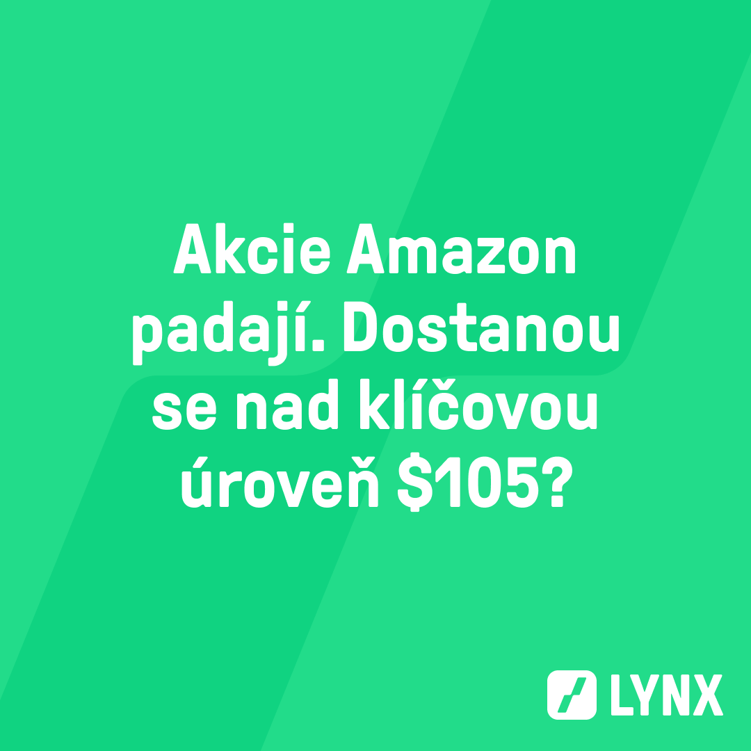 Akcie Amazon padají. Dostanou se nad klíčovou úroveň $105?