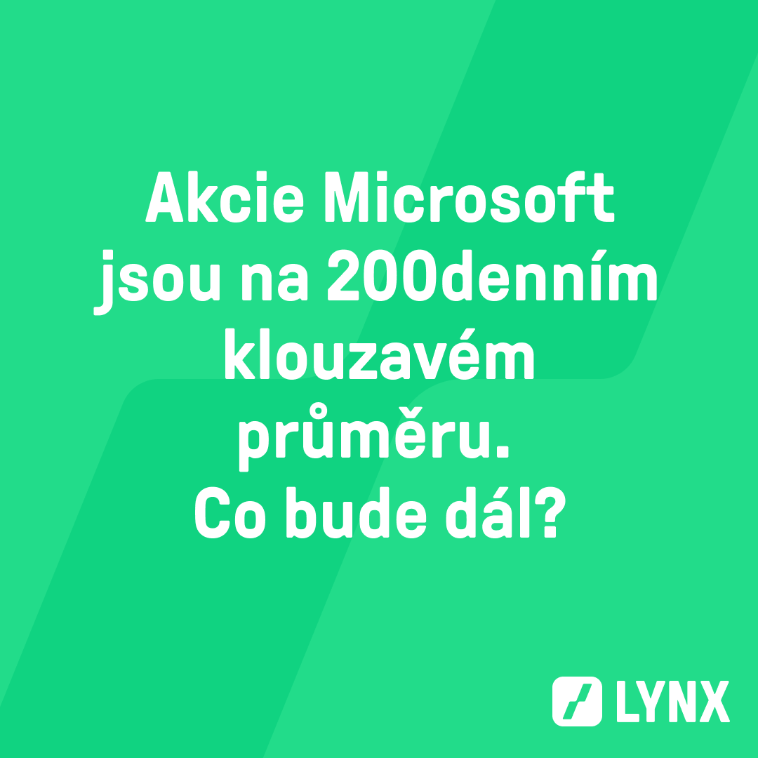 Akcie Microsoft se během včerejšího obchodování dočkaly růstu cen. Ten byl celkově vyvolán výsledky spotřebitelských cen, které byly nad očekávání. Ceny akcií Microsoft začaly růstem o více než 4 %, ale následně se přesně na hranici 200denního klouzavého průměru obrátily směrem dolů. Podobný stav nastal letos v srpnu.