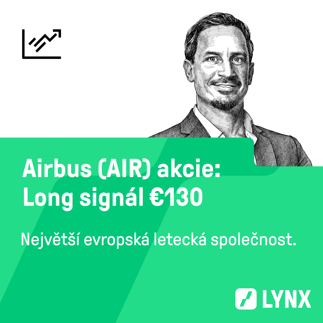 Long signál €130 na akcie Airbus (AIR)