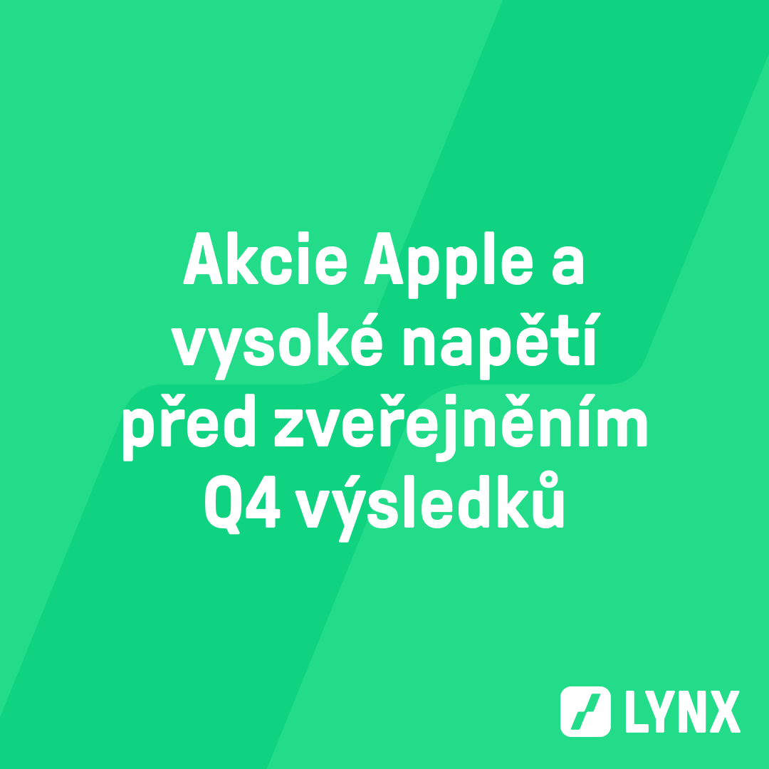 Akcie Apple a vysoké napětí před zveřejněním Q4 výsledků