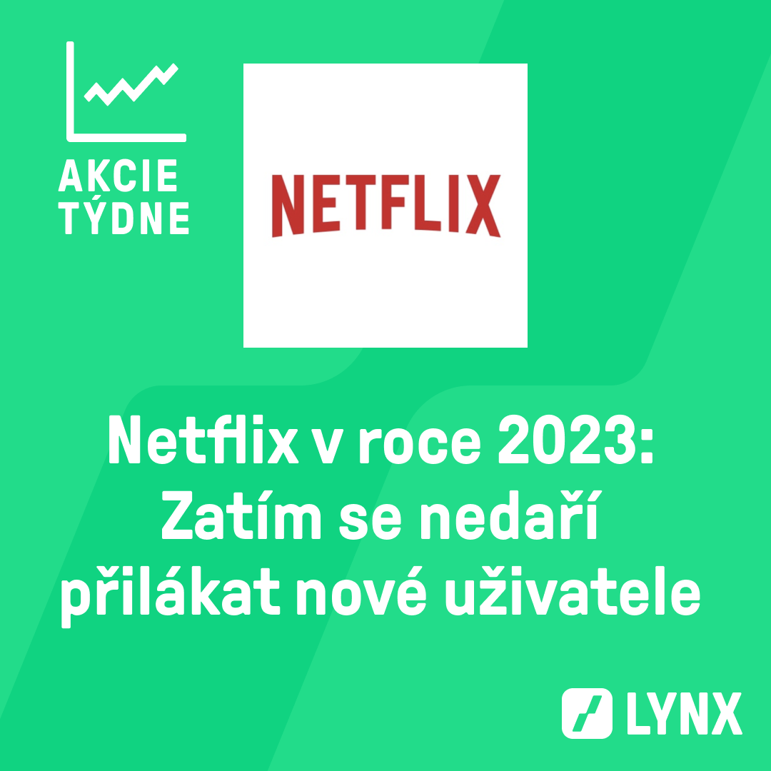 Netflix akcie v roce 2023