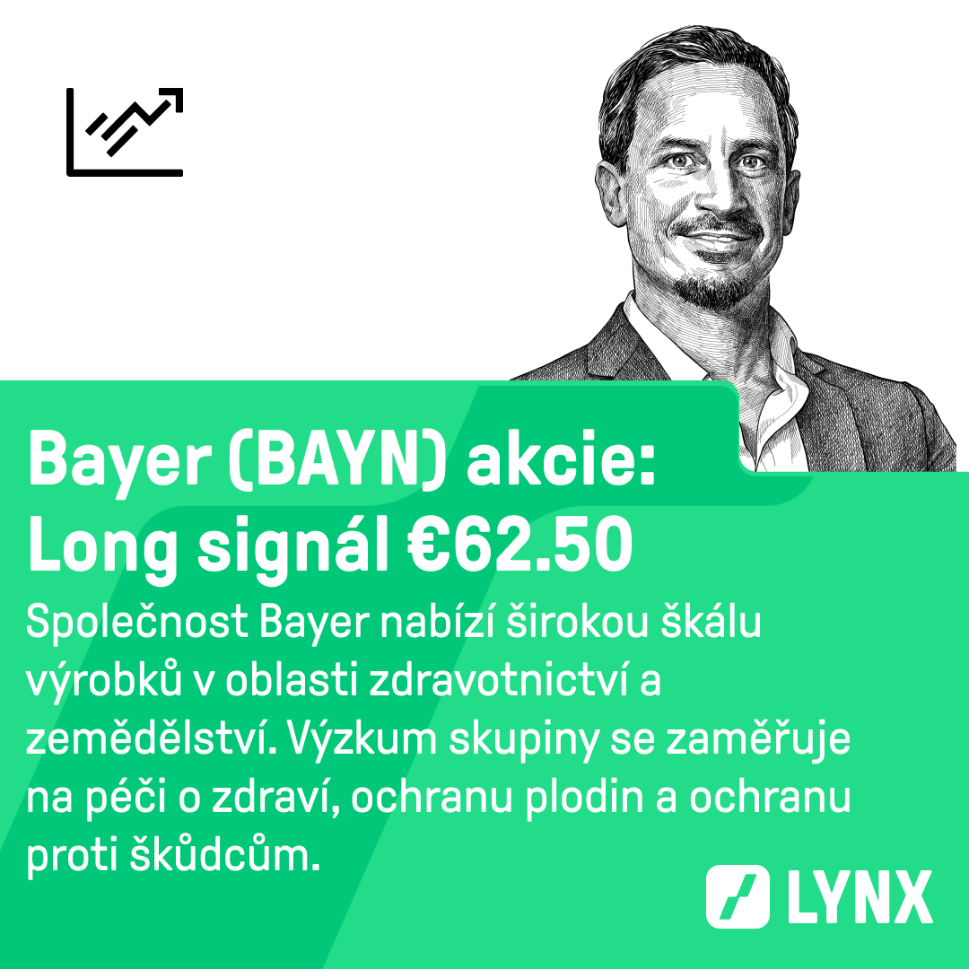 Long signál €62.50 na Bayer (BAYN)
