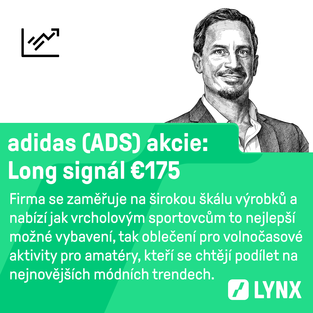 Long signál €175 na akcie adidas (ADS)