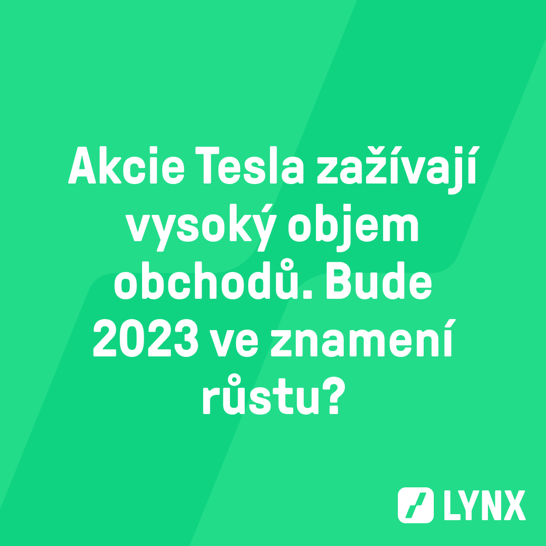 Akcie Tesla zažívají vysoký objem obchodů. Bude 2023 ve znamení růstu?