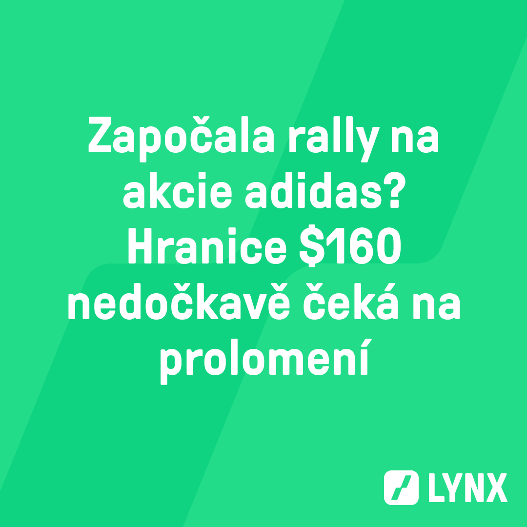 Započala rally na akcie adidas? Hranice $160 nedočkavě čeká na prolomení