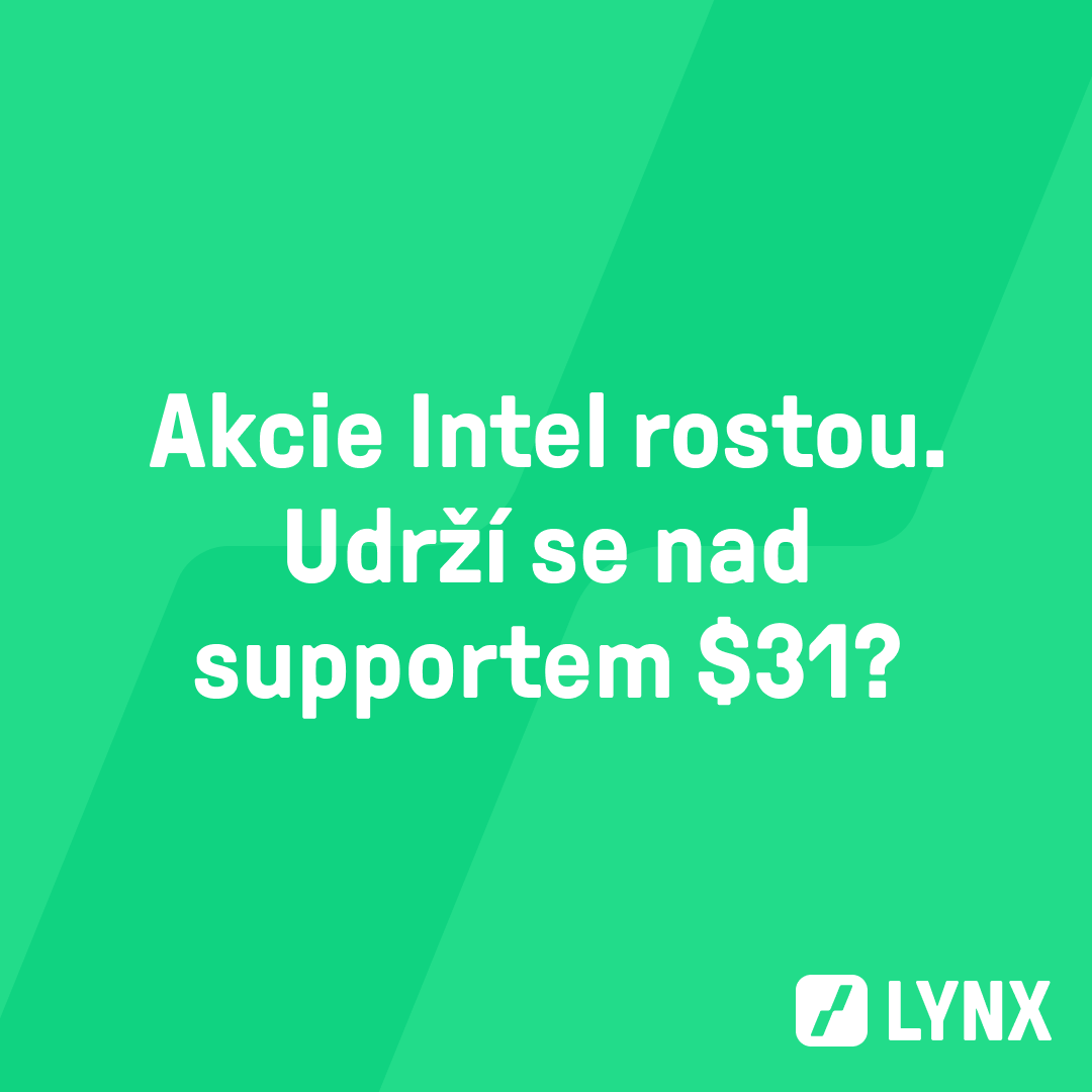 Akcie Intel rostou. Udrží se nad supportem $31?