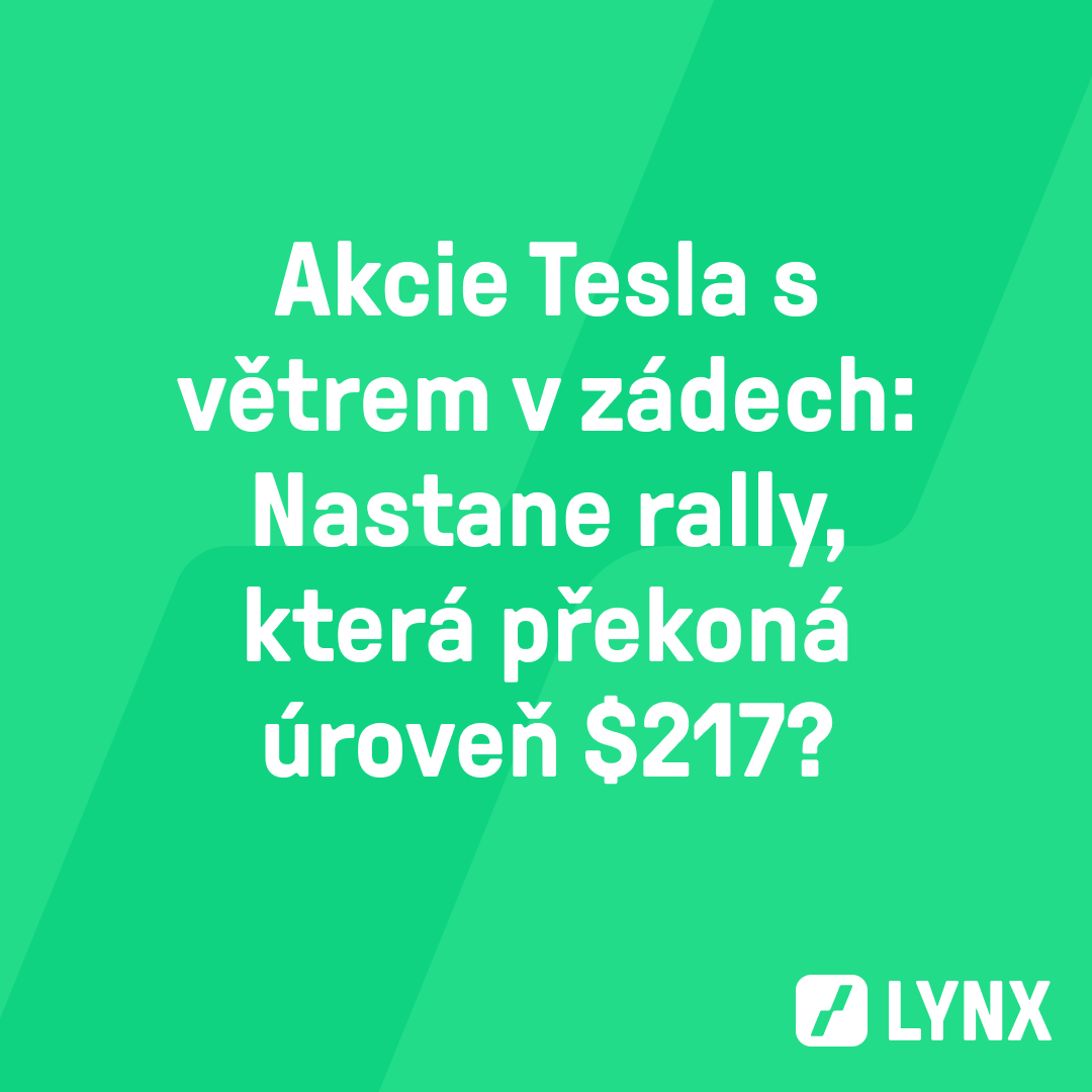 Akcie Tesla s větrem v zádech: Nastane rally, která překoná úroveň $217?