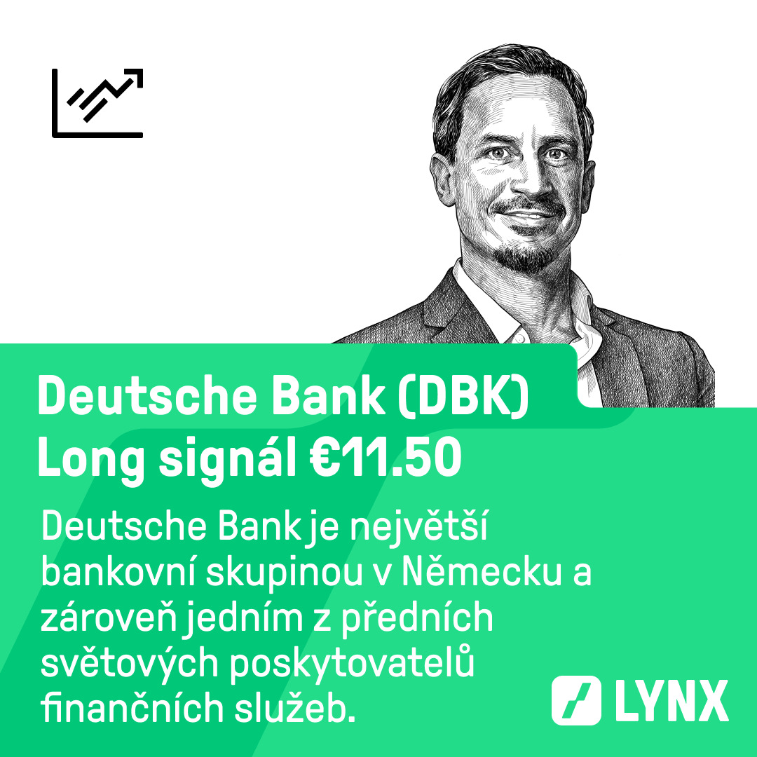 Long signál €11.50 na akcie Deutsche Bank (DBK)