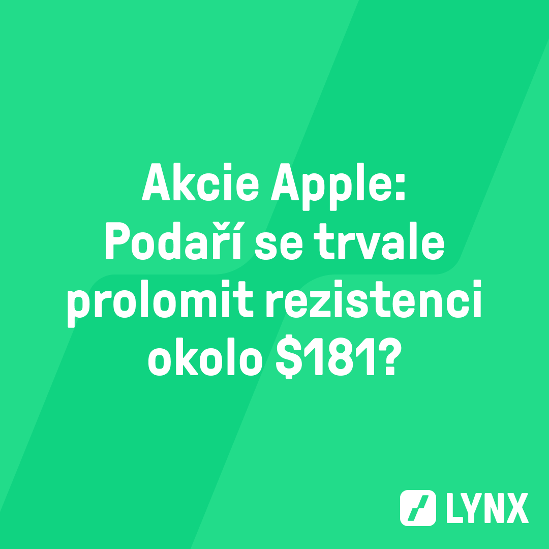 Akcie Apple: Podaří se trvale prolomit rezistenci okolo $181?