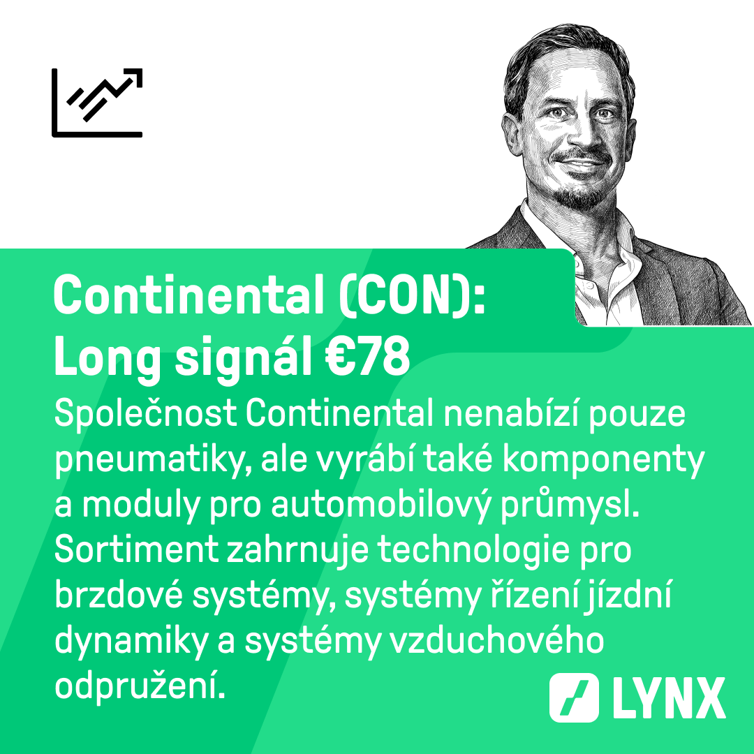 Long signál €78 na akcie Continental (CON)