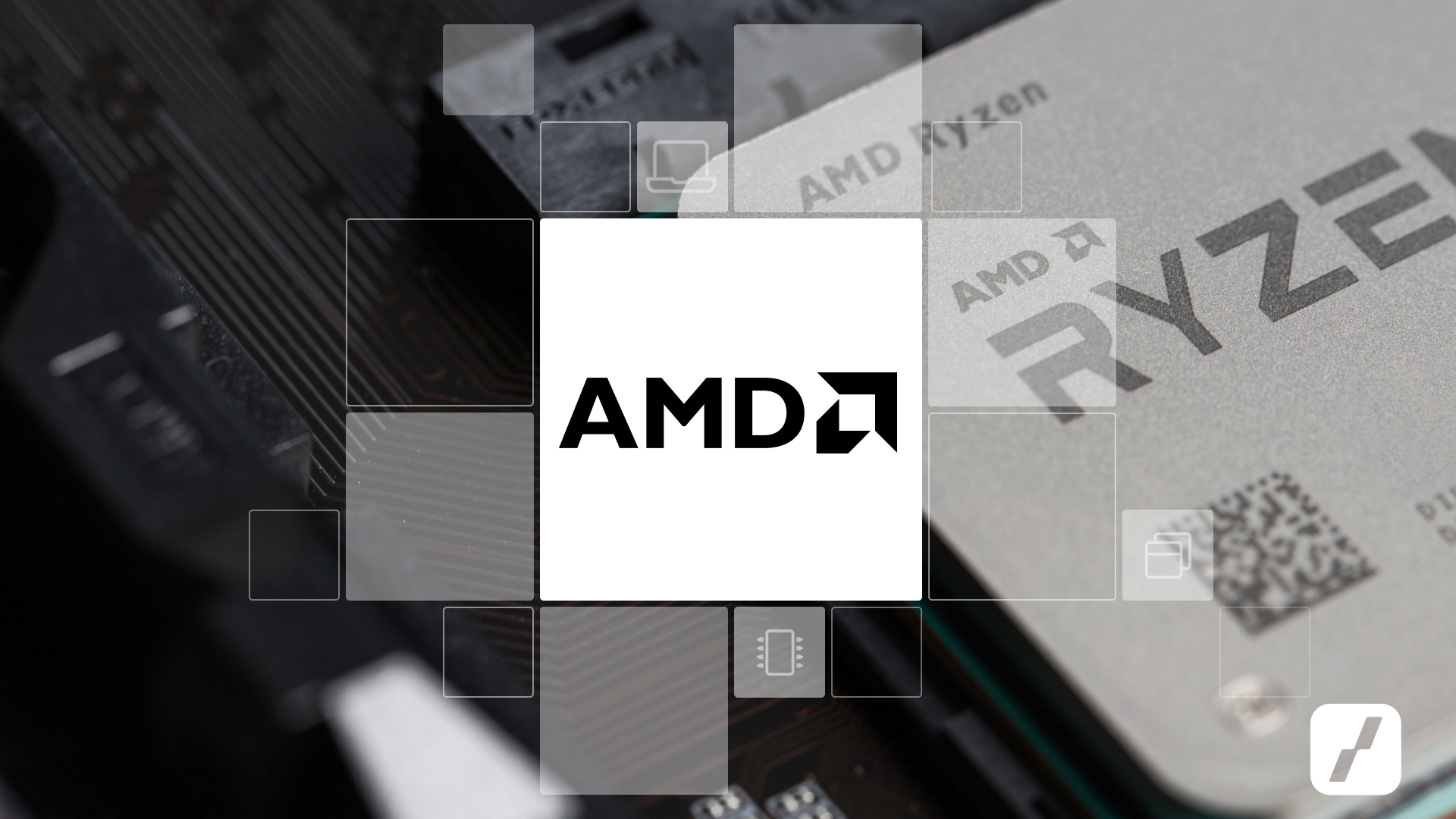 Akcie AMD: Detail čipu Ryzen