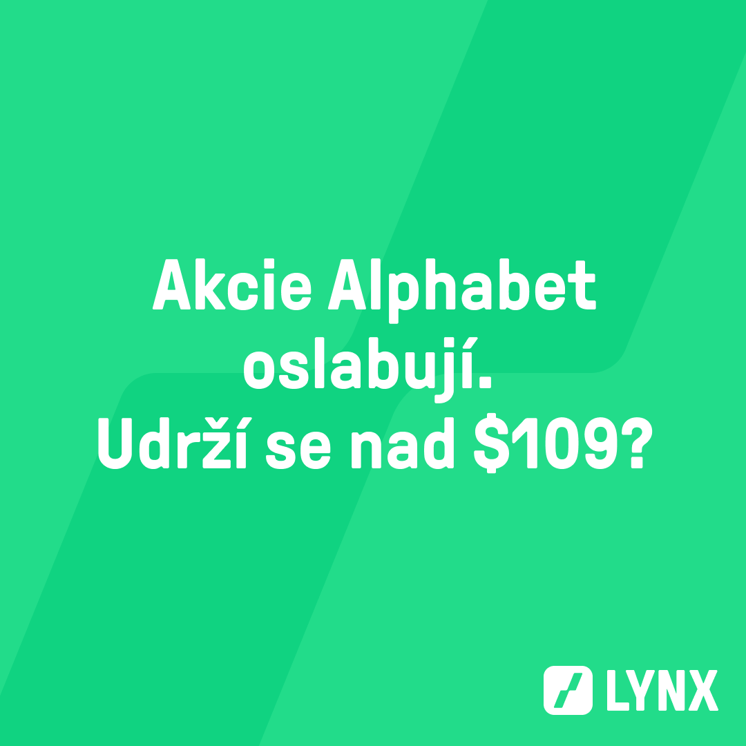 Akcie Alphabet oslabují. Udrží se nad $109?