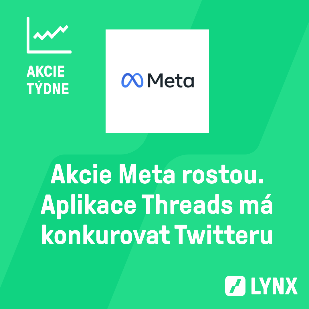 Akcie Meta rostou. Aplikace Threads má konkurovat Twitteru