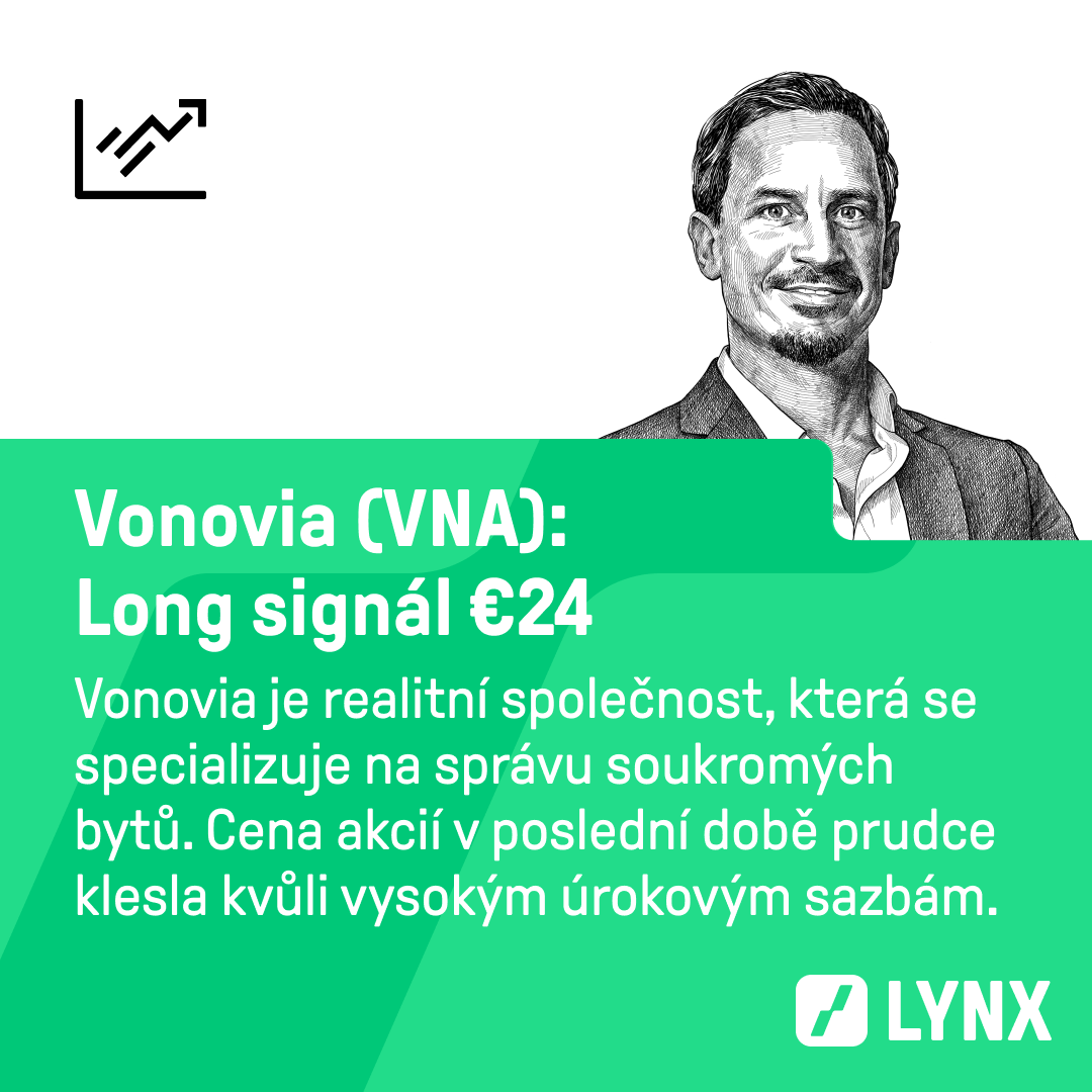 Long signál €24 na akcie Vonovia (VNA)