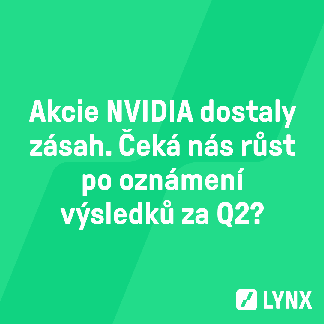 Akcie NVIDIA dostaly zásah. Čeká nás růst po oznámení výsledků za Q2?