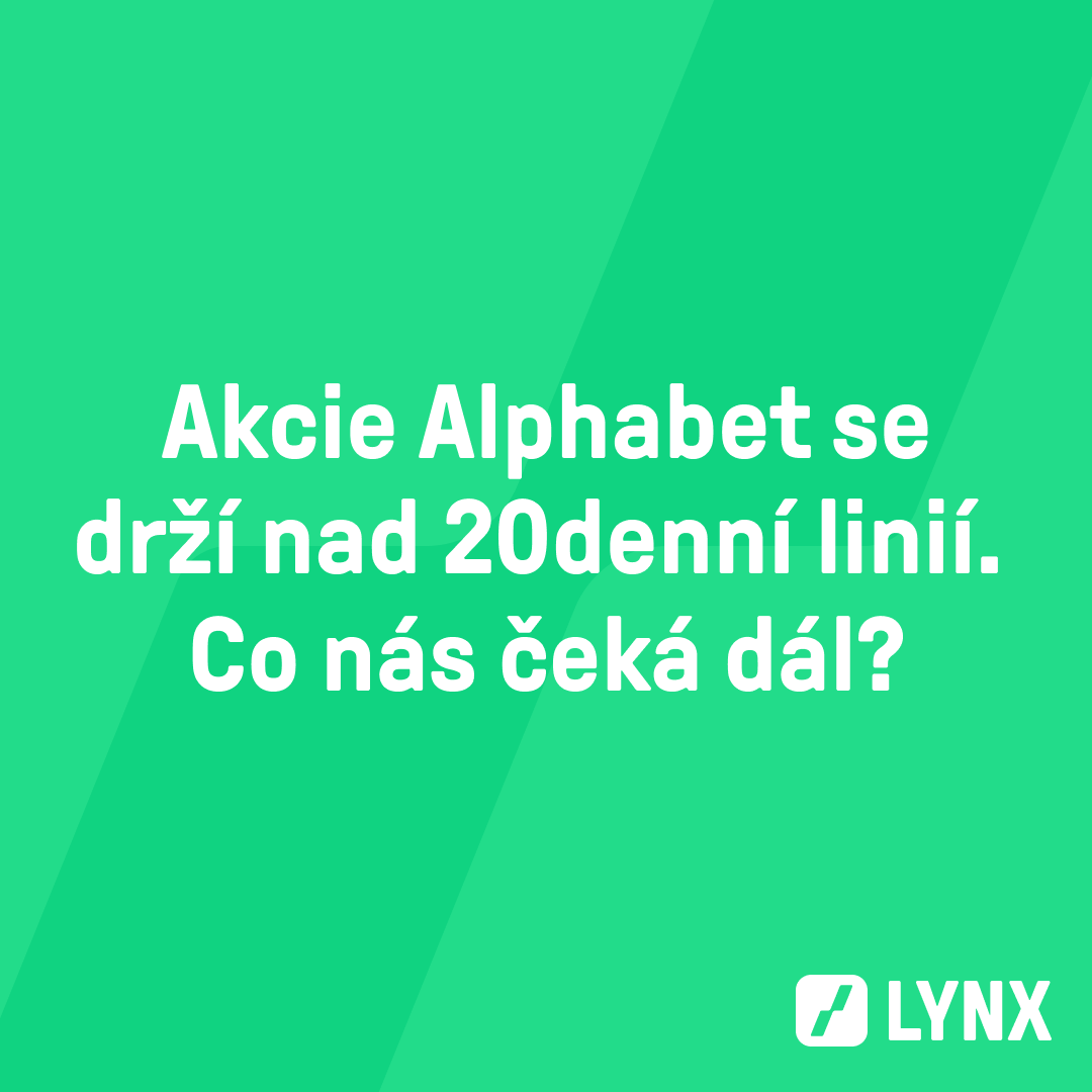 Akcie Alphabet se drží nad 20denní linií. Co nás čeká dál?