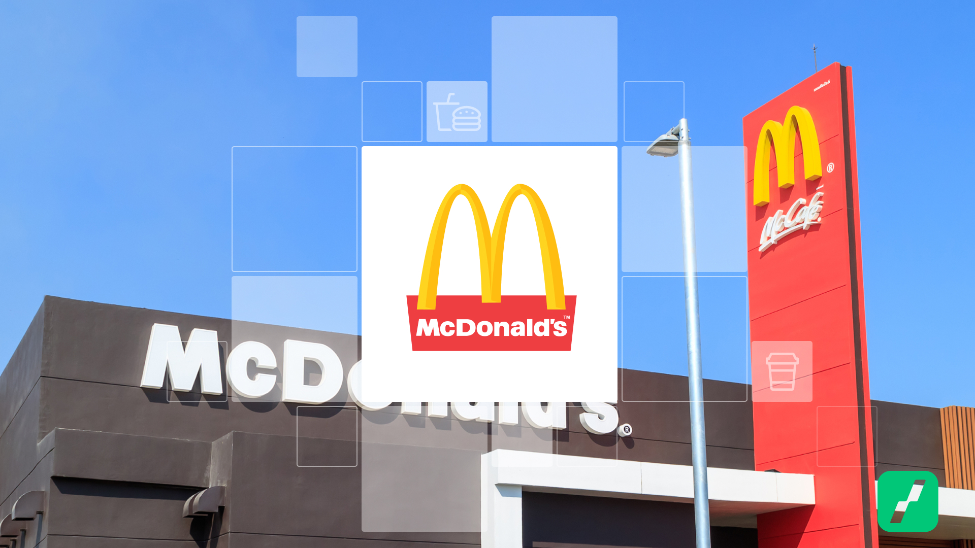 Logo a restaurace společnosti McDonald’s