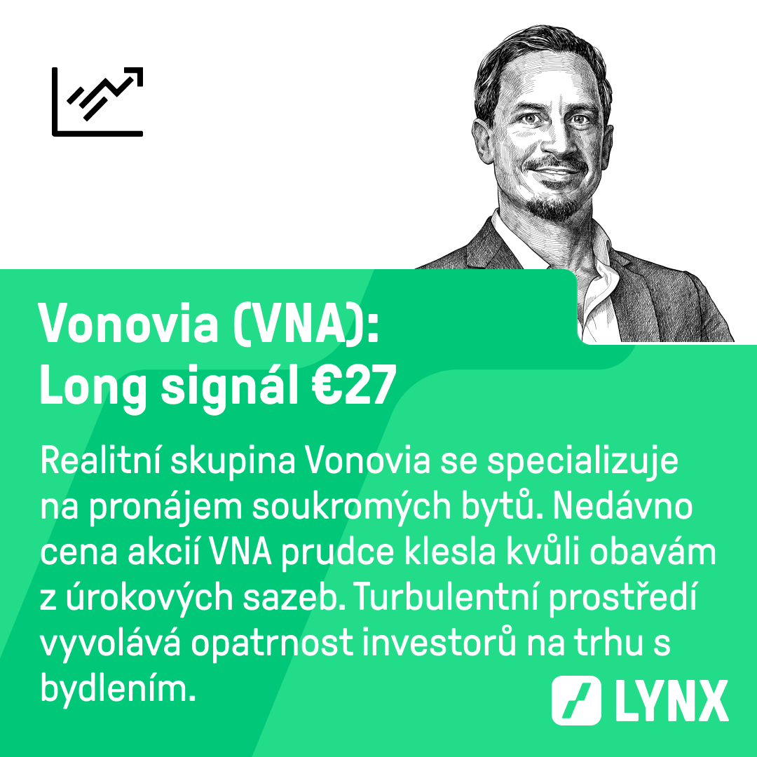 Long signál €27 na akcie Vonovia (VNA)