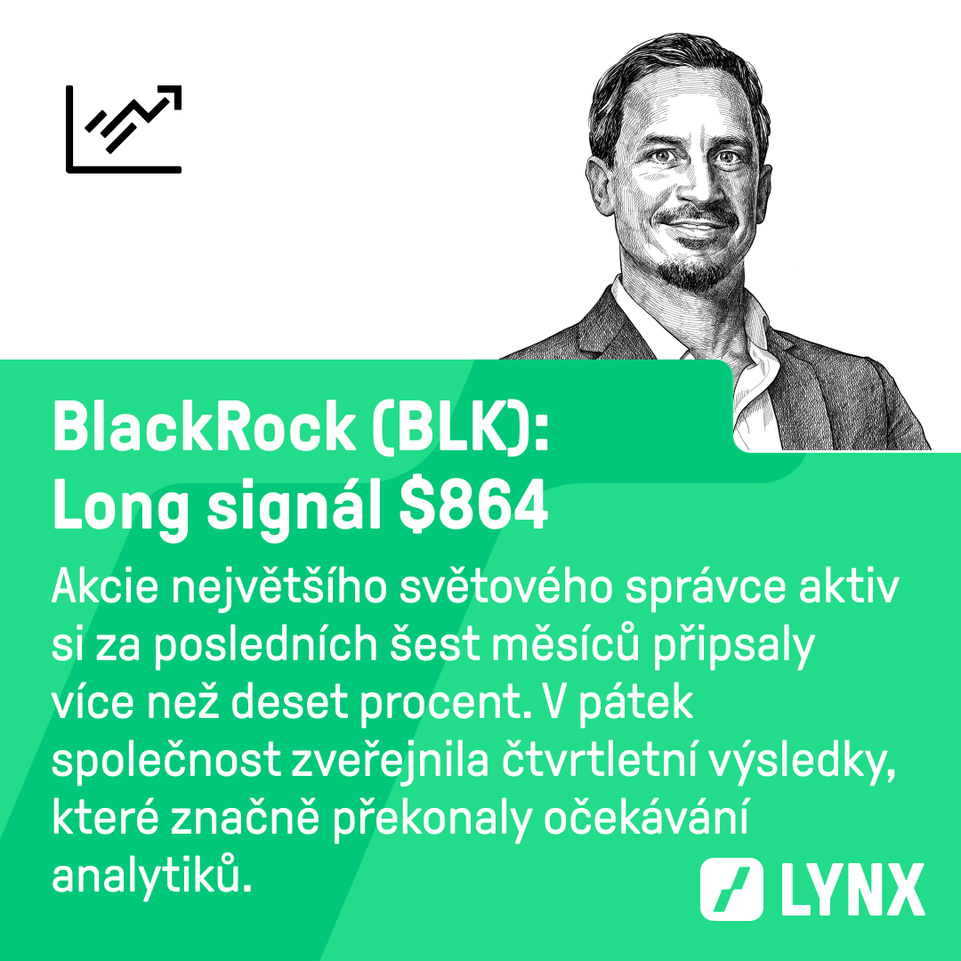 Long signál $864 na akcie BlackRock (BLK)