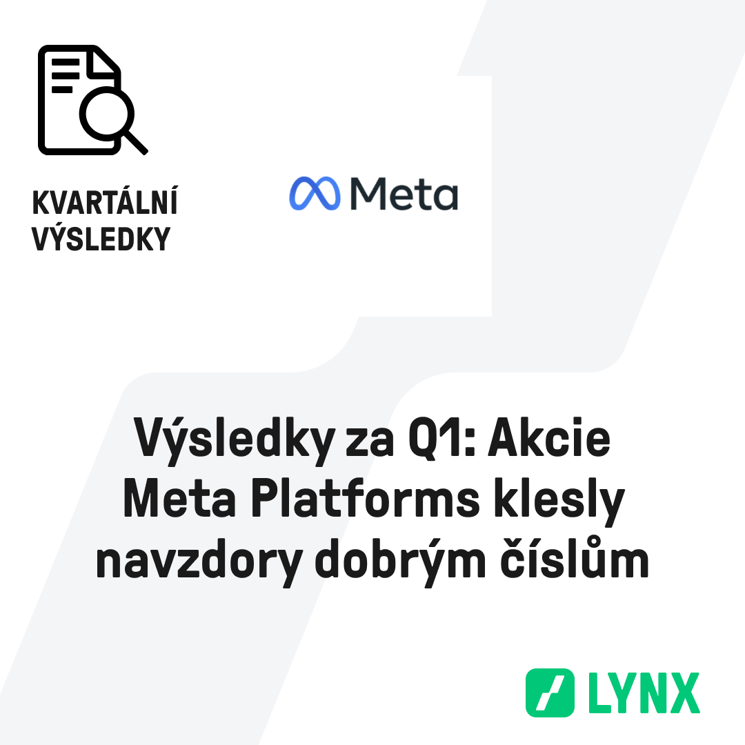 Výsledky za Q1: Akcie Meta Platforms klesly navzdory dobrým číslům