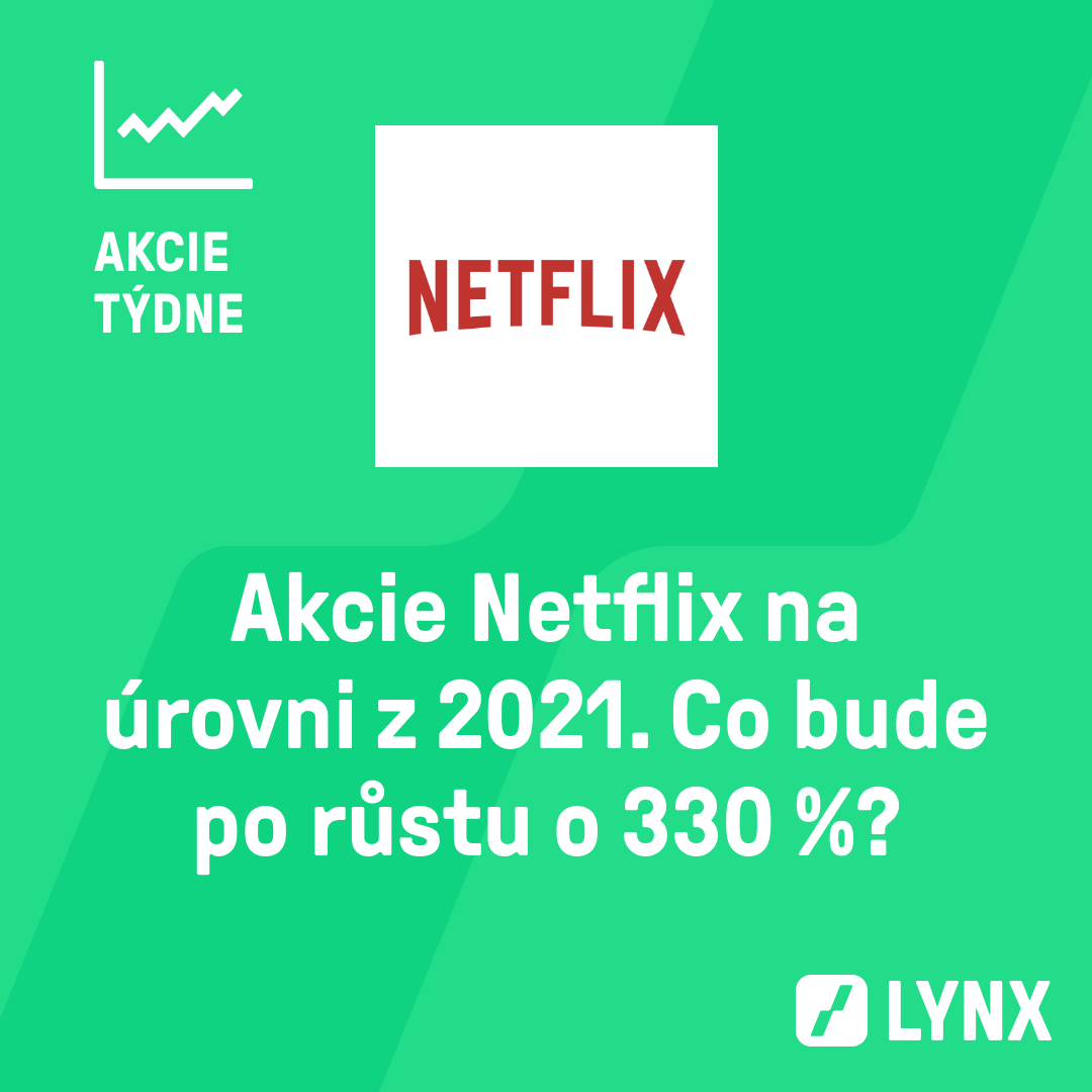 Akcie Netflix na úrovni z 2021. Co bude po růstu o 330 %?